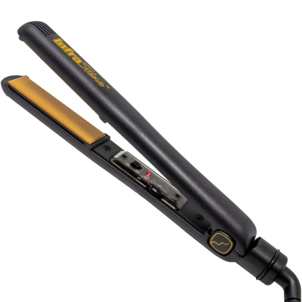Original Flat Iron, 1 inch Ceramic Plates Frizz-Free Hair with curling iron